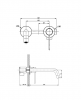 LAVITA Bateria umywalkowa podtynkowa Orion Chrome